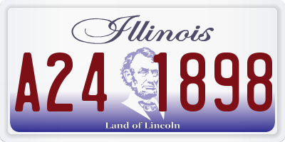 IL license plate A241898