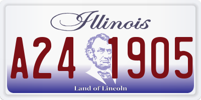 IL license plate A241905