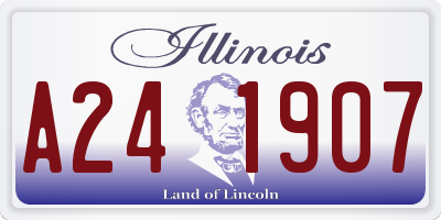 IL license plate A241907