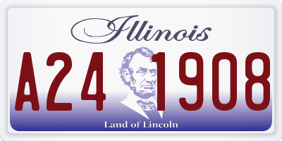 IL license plate A241908