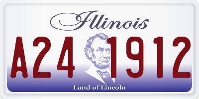 IL license plate A241912
