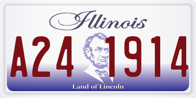 IL license plate A241914