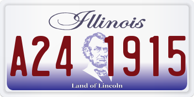 IL license plate A241915