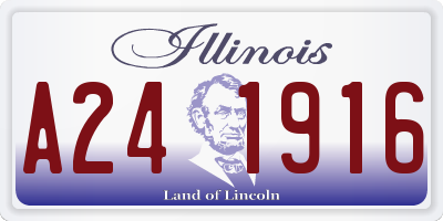 IL license plate A241916