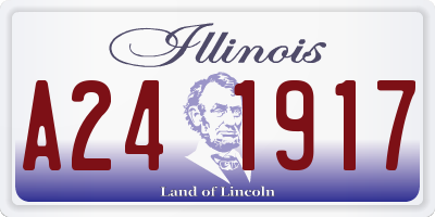 IL license plate A241917