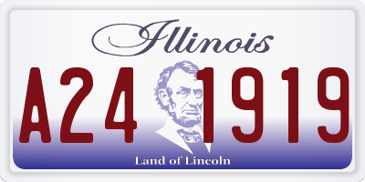 IL license plate A241919