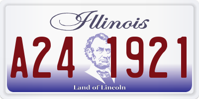 IL license plate A241921