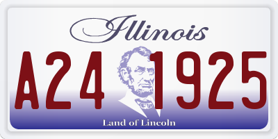 IL license plate A241925