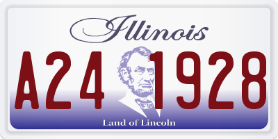 IL license plate A241928