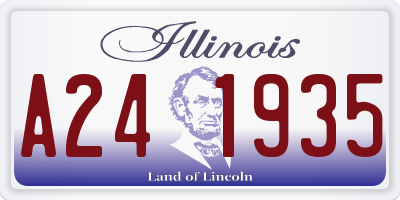 IL license plate A241935