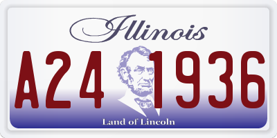 IL license plate A241936