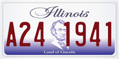 IL license plate A241941