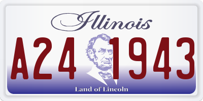 IL license plate A241943
