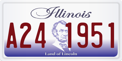 IL license plate A241951