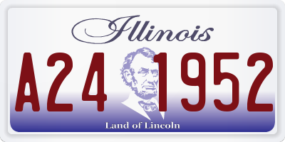 IL license plate A241952