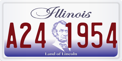 IL license plate A241954
