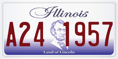 IL license plate A241957