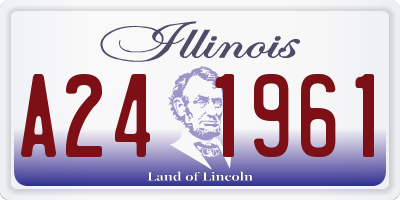 IL license plate A241961