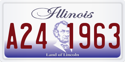 IL license plate A241963