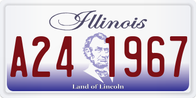 IL license plate A241967