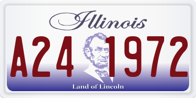 IL license plate A241972