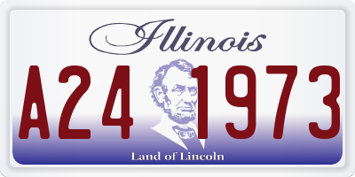 IL license plate A241973