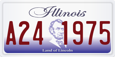 IL license plate A241975