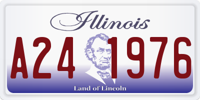 IL license plate A241976