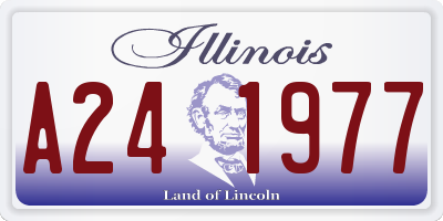 IL license plate A241977