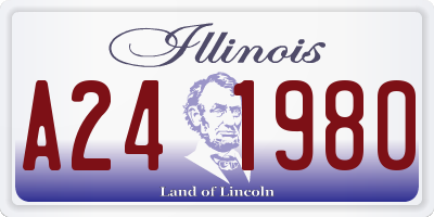 IL license plate A241980