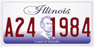IL license plate A241984