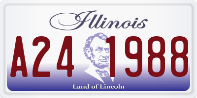 IL license plate A241988
