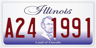 IL license plate A241991