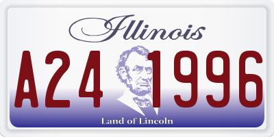 IL license plate A241996