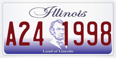 IL license plate A241998