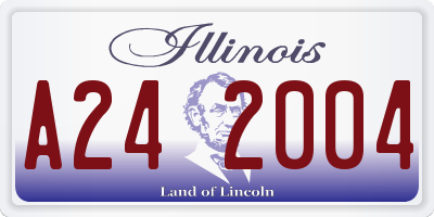 IL license plate A242004