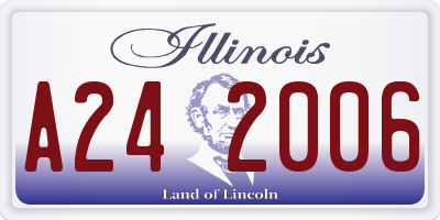 IL license plate A242006