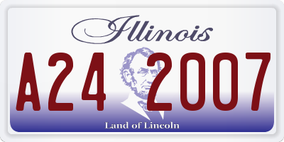 IL license plate A242007