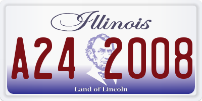 IL license plate A242008