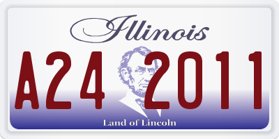 IL license plate A242011