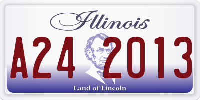 IL license plate A242013
