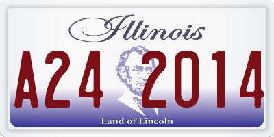 IL license plate A242014