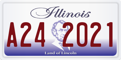 IL license plate A242021