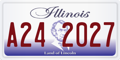 IL license plate A242027