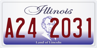 IL license plate A242031
