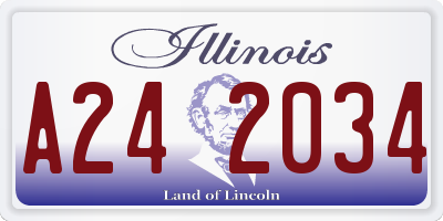 IL license plate A242034