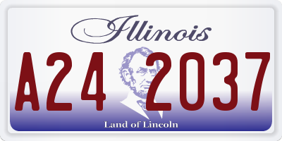 IL license plate A242037