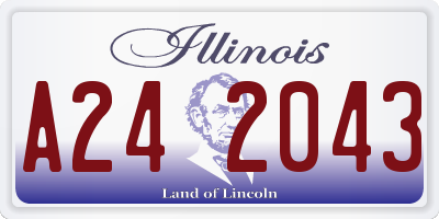 IL license plate A242043