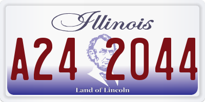 IL license plate A242044