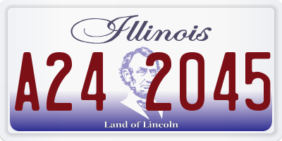 IL license plate A242045